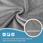 HDCAXKJ Corner Sectional Couch Covers Velvet Stretch L Shape Sofa Cover Soft - Image 3