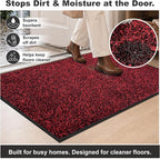 Super Absorbent Front Door Mat, Non-Slip Washable Indoor Doormats, Low Profile - Image 4