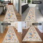 HEBE Hallway Runner Rug 2'8''x12', Washable Non Slip Kitchen Rug Runner | Soft - Image 5