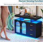 HNEBC LED Sideboard Buffet - Image 6