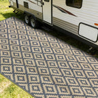 SAND MINE Reversible Mats, Plastic Straw Rug, Modern Area Rug, Large Floor Mat - Image 7