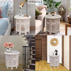 COTTON CRAFT Solid Wood End Table - Image 6