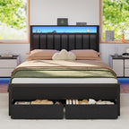 Furnulem Full Size Bed Frame by Furnulem