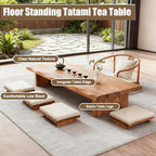 Solid Wood Japanese Low Floor Table Meditation Floor Sitting Altar Table - Image 2