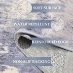 RELEANY Washable 7'x9' Abstract Area Rug - Image 8