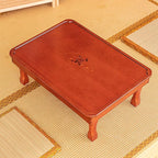 Square Folding Coffee Table, Wooden Korean Style Multifunctional Dining Table - Image 6