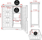 Yardenaler Bamboo Bathroom Storage Cabinet - Image 3