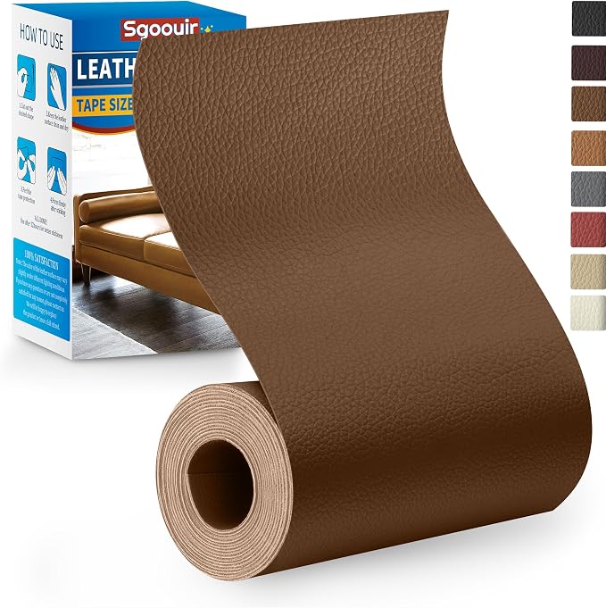 Leather Repair Patch Tape Kit, Vinyl Leather Repair Kit by Sgooyir