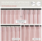 Pretty Light Pink Semi Sheer Curtains 96 Inches Long - Image 7