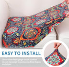 Printed Couch Cushion Covers, Floral Cushion Covers, Magic Sofa Covers Washable - Image 4