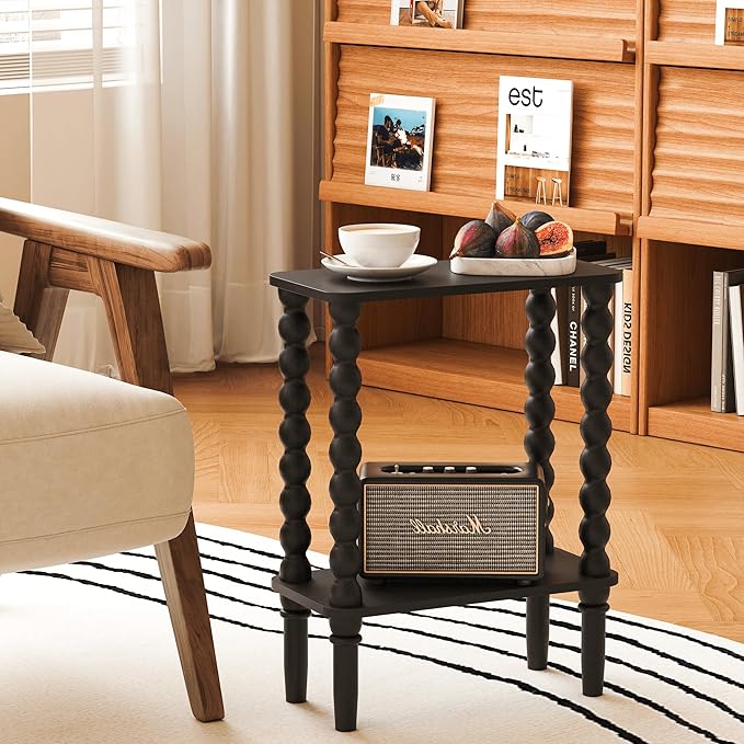 Veegle Narrow Side Table, Small End Table - Image 3