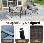 Jing's Villa 3-Piece Outdoor Bistro Set - Image 7