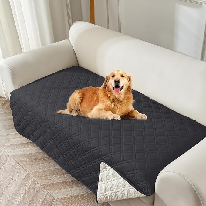 Genina Waterproof Couch Cover, Washable Anti-Slip 78inch Sofa Covers by Genina