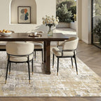 DMOYEST Area Rug Living Room Rugs 6x9 Washable Abstract Carpet | Neutral Modern - Image 6