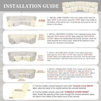 100% Waterproof Sectional Recliner Couch Covers - Image 7
