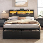 Furnulem Full Size Bed Frame by Furnulem