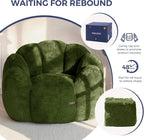 MAXYOYO Bean Bag Chair for Adults, Floral Shaped Bean Bag Sofa, Ultra Soft Faux - Image 8