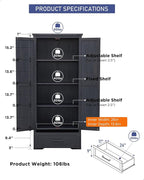 Farmhouse Kitchen Pantry Cabinet - Image 2