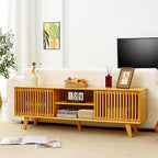 Bamboo TV Stand for TVs up to 65", Accent Entertainment Center - Image 5