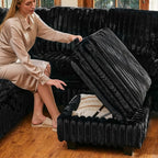 Belffin Corduroy Fabric Ottoman - Image 4