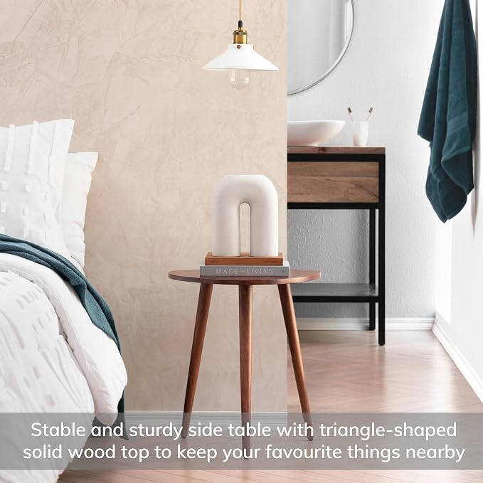 MH London Bond Wooden Triangle End Table - Image 4
