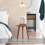 MH London Bond Wooden Triangle End Table - Image 4