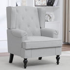 Accent Chair for Living Room, Mid Century Modern Upholstered Armchair, Wingback by choairy