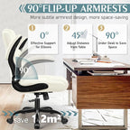 Leather Office Chair, PU Home Computer Desk Chairs - Image 4