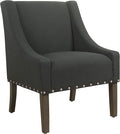 Homepop Home Decor | Upholstered Classic Swoop Arm Accent Chair | Accent Chairs by HomePop