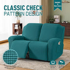 TAOCOCO Recliner Loveseat Slipcover, 6 Pieces Dual Recliner Sofa Covers - Image 2