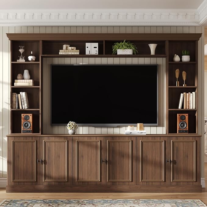 Merax 97.4" W Wall Unit Entertainment Center, TV Stand - Image 7