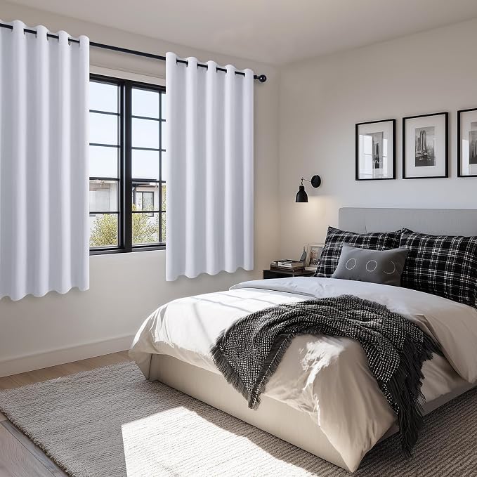 Room Darkening Curtains for Bedroom, 60 x 72 Inches, Window Drapes for Living - Image 6