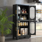 GAIOUS Black Kitchen Pantry Cabinet, Pantry Storage Cabinet - Image 5