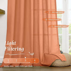 Short Linen Curtains 45 Inches Long - Image 4