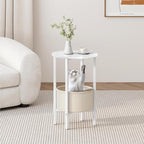 Vagusicc Round Side Table End Table - Image 5