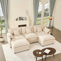 GOSUHI 108" U Shaped Couch, Modular Sectional Sofa, 3-Seater Comfy Cloud Couch by GOSUHI