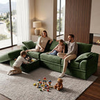 Upgrade Boneless Couch with Storage, Extra Deep&High Seat Modular Sectional - Image 2