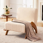 Oversized Accent Chair, upholstered armless mid Century Modern Living Room Chair - Image 5
