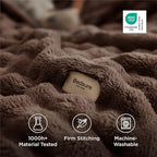 Bedsure 3D Fleece Bubble Blanket - Image 5