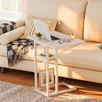 HOOBRO Foldable End Table, C Shaped Side Table - Image 6