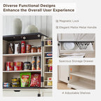 ACCOHOHO 72" Tall Kitchen Pantry, Farmhouse Storage Cabinet - Image 6
