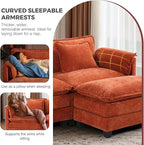 ELUCHANG Oversized 79" Modular Sectional Sofa Bed, Comfy Cloud Couch - Image 7