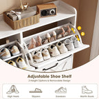Nicetree Shoe Cabinet with 4 Flip Drawers, Freestanding Shoe Organizer Cabinet - Image 7