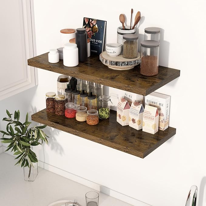 Dreamland 30" Floating Shelves for Wall, Wall-Mounted Shelves for Bedroom - Image 2