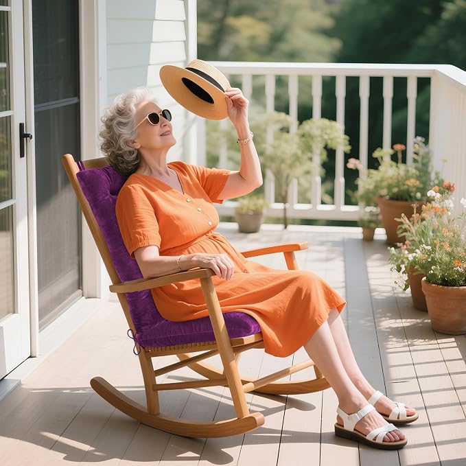 ELFJOY Rocking Chair Cushion Large Rocking Chair Pads - Image 6