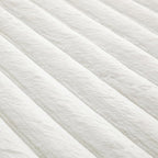 White Rabbit Striped Plush Rug 2'x6', Fluffy Faux Fur Shaggy Area Rug - Image 6