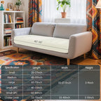 Hokway Couch Cushion Covers Stretch Cushion Covers Sofa Seat Cushion Slipcover - Image 3