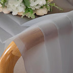 Light Grey Sheer Curtains 90 Inches Long 2 Panels - Image 5