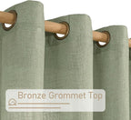 Sheer Linen Curtains 63 inches Long - Image 2