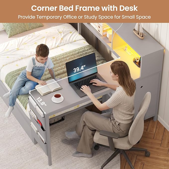 DICTAC Twin Corner Bed Frame - Image 5